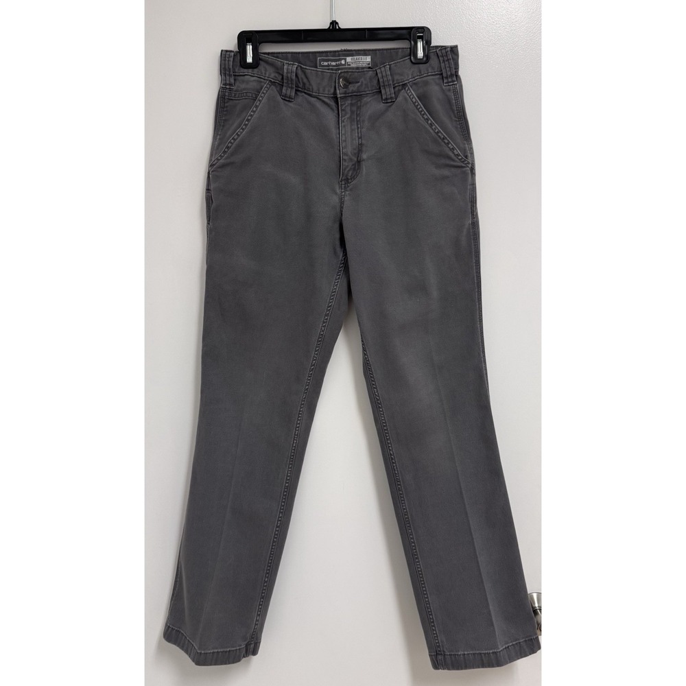 Carhartt Men's Relaxed Straight Rigby Canvas Work Pants 30x32 - Picture 2 of 7
